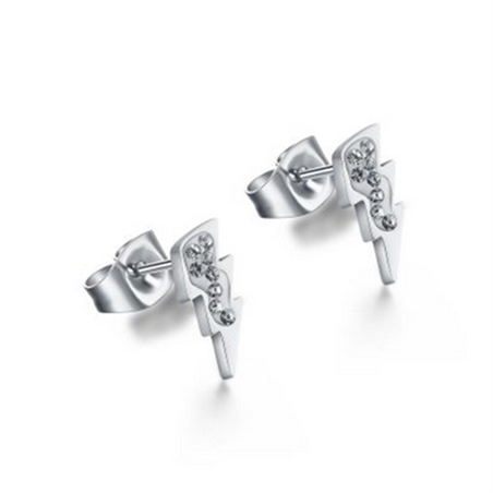 BRAND GIOIELLI SHINE ORECCHINI FULMINE CON CRISTALLI BIANCHI - 19ER009-1 - 19ER009-1