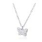 BRAND GIOIELLI SHINE COLLANA FARFALLA CON CRISTALLI BIANCHI