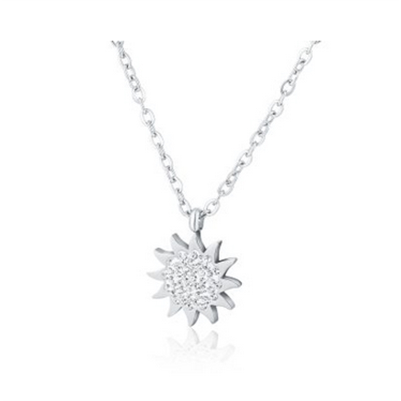 BRAND GIOIELLI SHINE COLLANA SOLE CON CRISTALLI BIANCHI