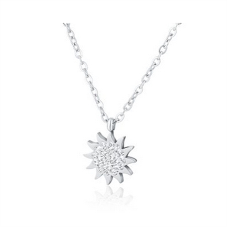 BRAND GIOIELLI SHINE COLLANA SOLE CON CRISTALLI BIANCHI - 19NK006-1 - 19NK006-1
