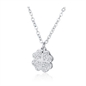 BRAND GIOIELLI SHINE COLLANA QUADRIFOGLIO CON CRISTALLI BIANCHI
