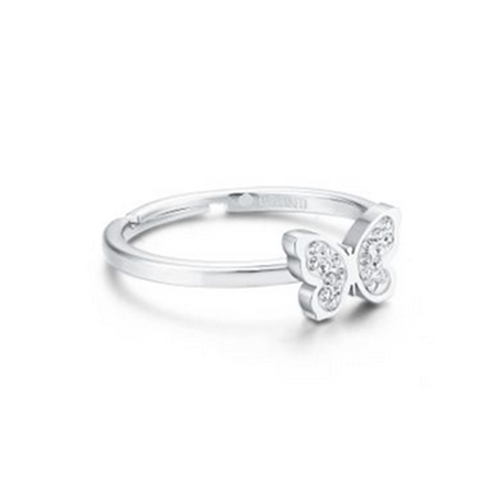 BRAND GIOIELLI SHINE ANELLO FARFALLA REGOLABILE CON CRISTALLI BIANCHI MIS. 15/17 - 19RG004-15-1 - 19RG004-15-1