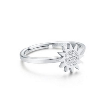 BRAND GIOIELLI SHINE ANELLO SOLE REGOLABILE CON CRISTALLI BIANCHI MIS. 15/17 - 19RG006-15-1 - 19RG006-15-1