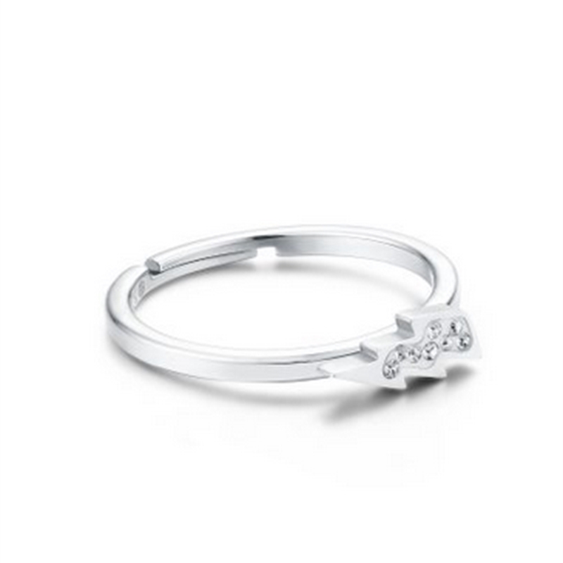BRAND GIOIELLI SHINE ANELLO FULMINE REGOLABILE CON CRISTALLI BIANCHI MIS. 15/17 BRAND GIOIELLI SHINE ANELLO FULMINE REGOLABILE CON CRISTALLI BIANCHI MIS. 15/17