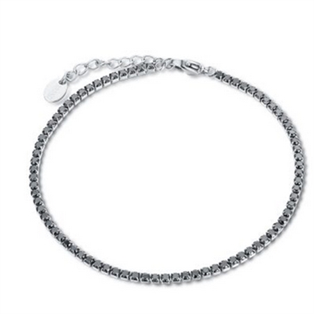 BRAND GIOIELLI EMPIRE BRACCIALE TENNIS 2MM NERO - 14BR012N-L-1 - 14BR012N-L-1