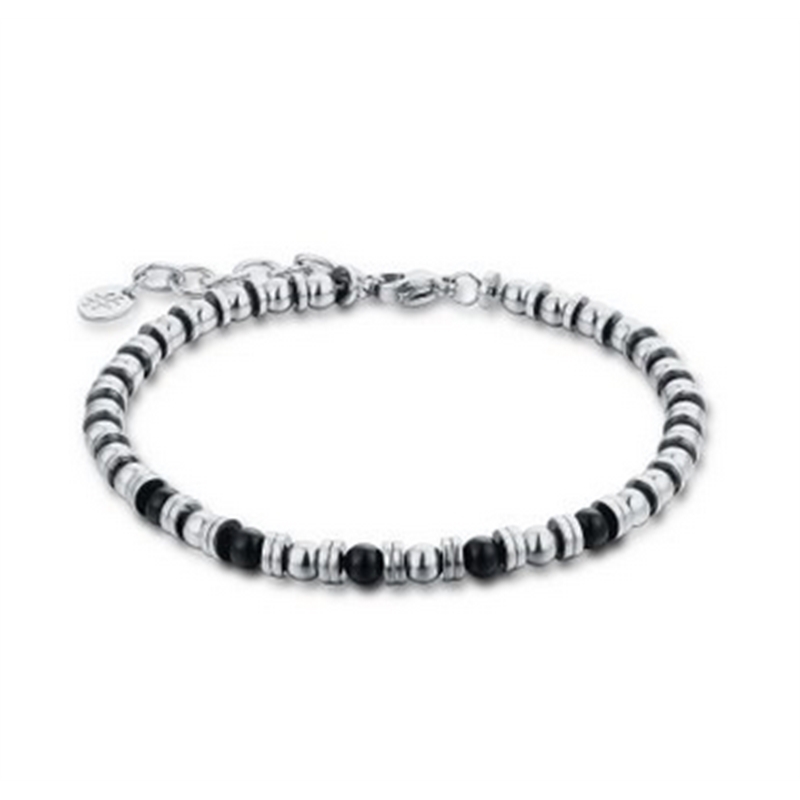 BRAND GIOIELLI EMPIRE BRACCIALE EMATITE E AGATA NERA