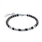 BRAND GIOIELLI EMPIRE BRACCIALE CON AGATA NERA ED EMATITE BRAND GIOIELLI EMPIRE BRACCIALE CON AGATA NERA ED EMATITE