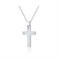 BRAND GIOIELLI EMPIRE COLLANA CROCE CON CRISTALLI BIANCHI