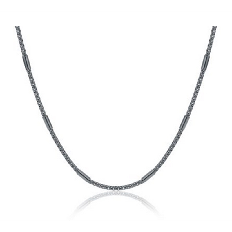 BRAND GIOIELLI EMPIRE COLLANA BARILOTTI IN ACCIAIO NERO