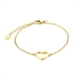 BRAND GIOIELLI GOOD FEELING BRACCIALE CUORE PICCOLO IN PVD ORO BRAND GIOIELLI GOOD FEELING BRACCIALE CUORE PICCOLO IN PVD ORO