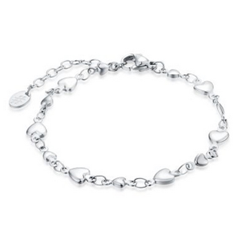 BRAND GIOIELLI GOOD FEELING BRACCIALE CATENA CUORE IN ACCIAIO BRAND GIOIELLI GOOD FEELING BRACCIALE CATENA CUORE IN ACCIAIO