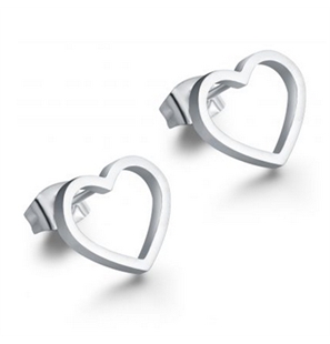 BRAND GIOIELLI GOOD FEELING ORECCHII CON CUORE VUOTO GRANDE A LOBO - 03ER005-1 - 03ER005-1