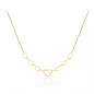BRAND GIOIELLI GOOD FEELING COLLANA 7 CUORI VUOTI IN PVD ORO BRAND GIOIELLI GOOD FEELING COLLANA 7 CUORI VUOTI IN PVD ORO