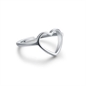 BRAND GIOIELLI GOOD FEELING ANELLO CUORE VUOTO IN ACCIAIO MIS. 15/17