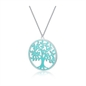 BRAND GIOIELLI COLLANA ALBERO DELLA VITA MEDIO CON SMALTO TURCHESE BRAND GIOIELLI COLLANA ALBERO DELLA VITA MEDIO CON SMALTO TURCHESE
