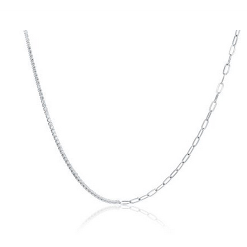 BRAND GIOIELLI COLLANA TENNIS CON CATENA FREEDOM