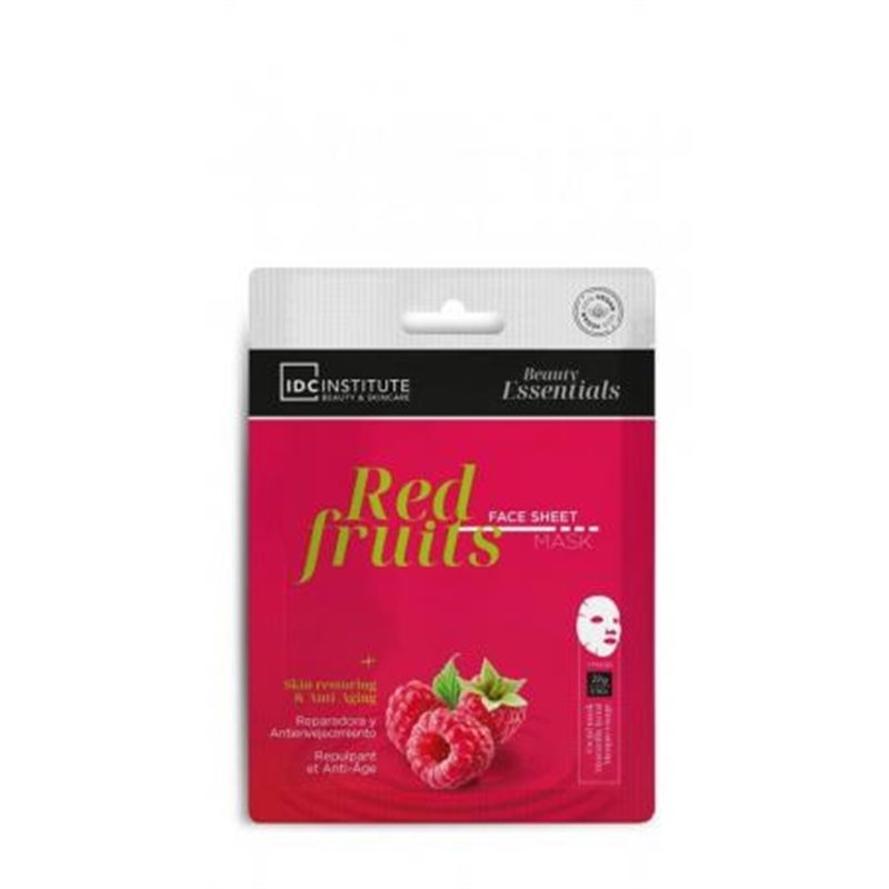 IDC INSTITUTE SKINCARE ESSENTIALS MASCHERE VISO MONODOSE AI FRUTTI ROSSI