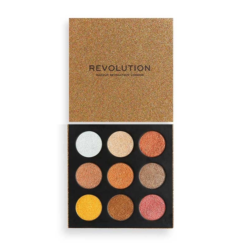REVOLUTION MAKEUP PALETTE OMBRETTI PRESSED GLITTER MISAD TOUCH