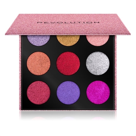REVOLUTION MAKEUP PALETTE OMBRETTI PRESSED GLITTER DIVA - 5057566120654-1 - 5057566120654-1