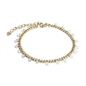 BRAND GIOIELLI CAVIGLIERA CATENA GOLD CON CRISTALLI