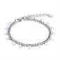 BRAND GIOIELLI BRACCIALE CATENA E CRISTALLI BIANCHI BRAND GIOIELLI BRACCIALE CATENA E CRISTALLI BIANCHI