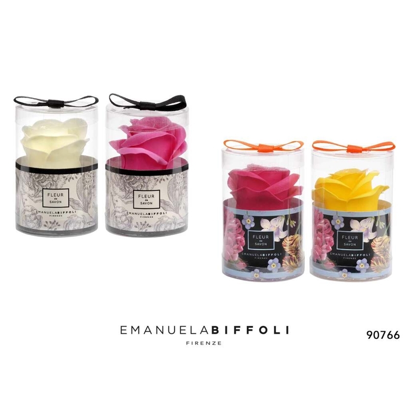 BIFFOLI FIORI SAPONE BOCCIOLO DI ROSA 4 COLORI