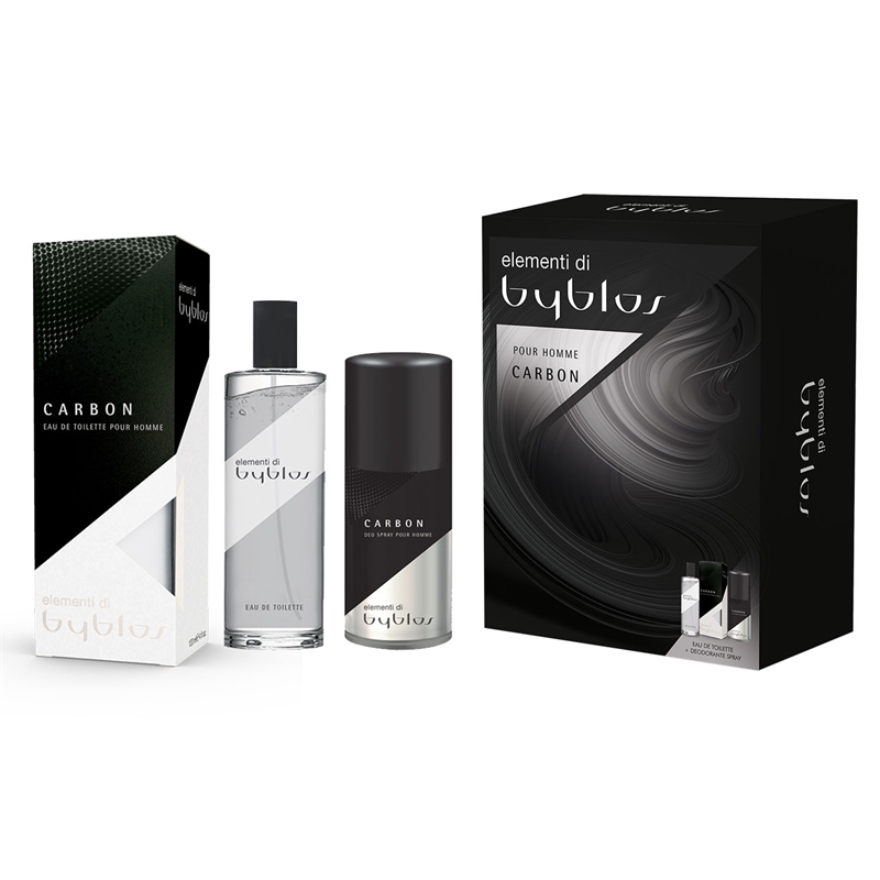 BYBLOS COFFRET CARBON SENSATION FOR MEN EDT 120 ML + DEO SPRAY 150ML