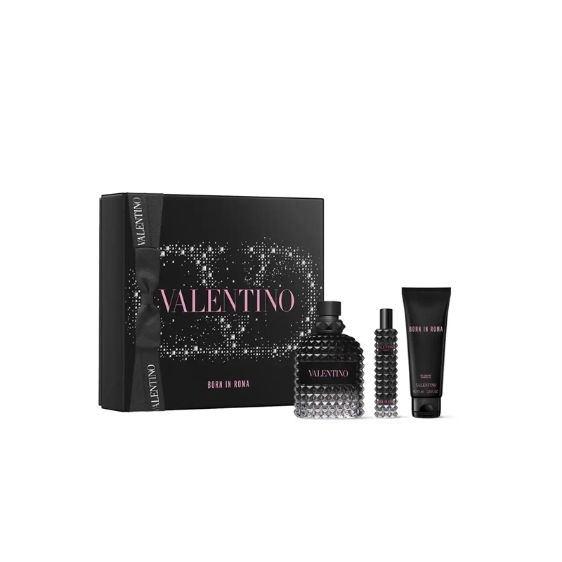 VALENTINO COFFRET UOMO BORN IN ROMA EDT 100ML + EDT 10ML + SG 75ML