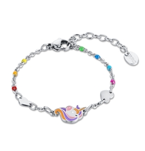 BRAND GIOIELLI INCANTO BRACCIALE ARCOBALENO CON UNICORNO E CUORI - 22BR012-1 - 22BR012-1