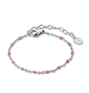 BRAND GIOIELLI INCANTO BRACCIALE CATENA SMALTO ROSA - 22BR014P-1 - 22BR014P-1