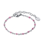 BRAND GIOIELLI INCANTO BRACCIALE CATENA SMALTO ROSA