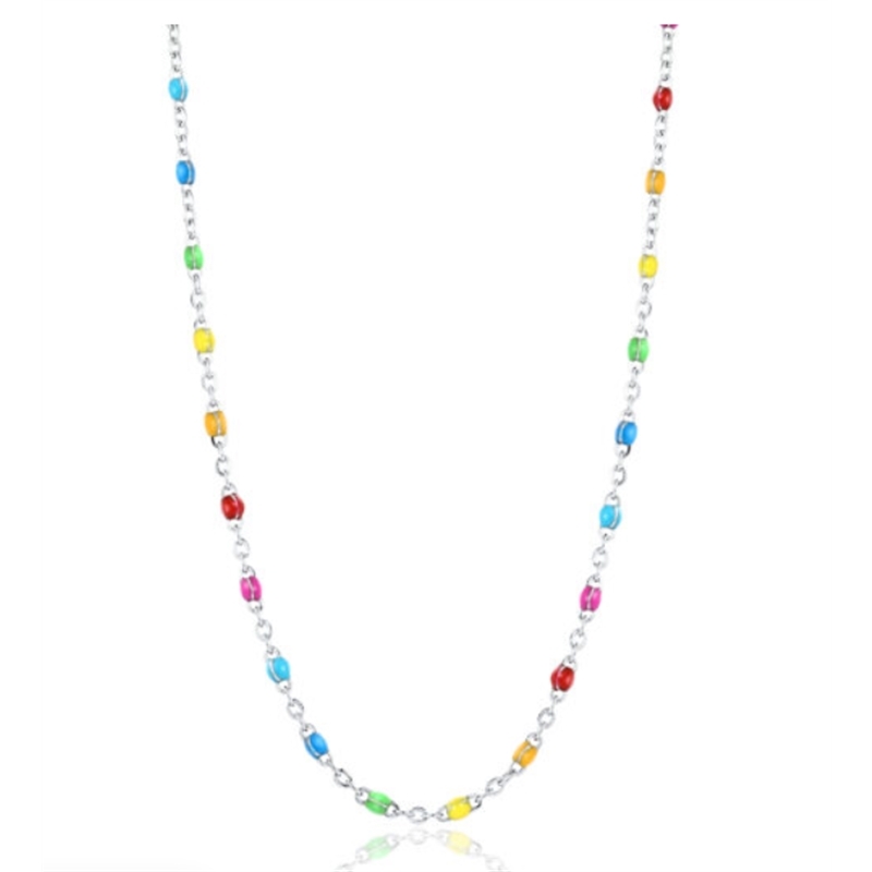 BRAND GIOIELLI INCANTO COLLANA CATENA ARCOBALENO