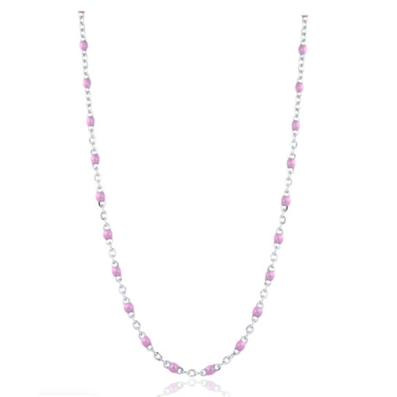 BRAND GIOIELLI INCANTO COLLANA CATENA SMALTO VIOLA