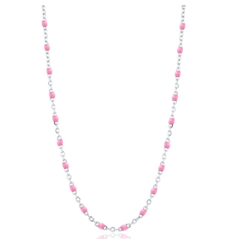 BRAND GIOIELLI INCANTO COLLANA CATENA SMALTO ROSA