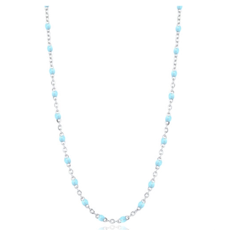 BRAND GIOIELLI INCANTO COLLANA CATENA SMALTO TURCHESE