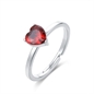 BRAND GIOIELLI ATTIMI ANELLO CUORE CON CRISTALLO ROSSO 15MM