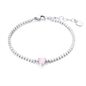 BRAND GIOIELLI ATTIMI BRACCIALE TENNIS CUORE ROSA BRAND GIOIELLI ATTIMI BRACCIALE TENNIS CUORE ROSA