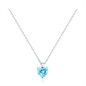 BRAND GIOIELLI ATTIMI COLLANA CON PENDENTE CRISTALLO A FORMA DI CUORE BLU BRAND GIOIELLI ATTIMI COLLANA CON PENDENTE CRISTALLO A FORMA DI CUORE BLU