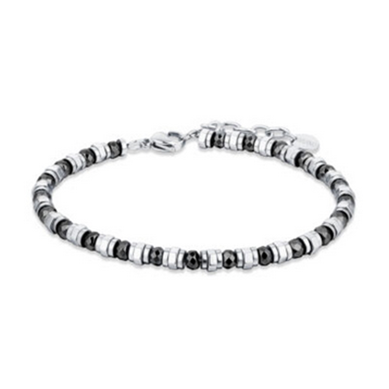BRAND GIOIELLI METROPOLIS BRACCIALE EMATITE BULLONI E SFACCETTATA BRAND GIOIELLI METROPOLIS BRACCIALE EMATITE BULLONI E SFACCETTATA