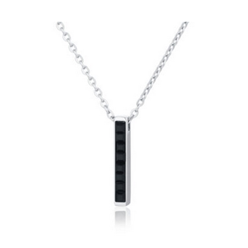 BRAND GIOIELLI METROPOLIS COLLANA BARRA CRISTALLO NERO BRAND GIOIELLI METROPOLIS COLLANA BARRA CRISTALLO NERO