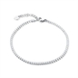 BRAND GIOIELLI EMPIRE BRACCIALE TENNIS 2MM BIANCO