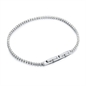 BRAND GIOIELLI BRACCIALE TENNIS CRISTALLI BIANCHI 17CM