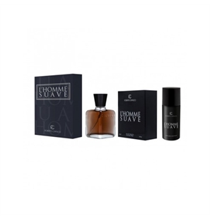 CAPUCCI COFFRET L'HOMME SUAVE AFTER SHAVE 100ML + DEO - 8054956596508-1 - 8054956593781-1