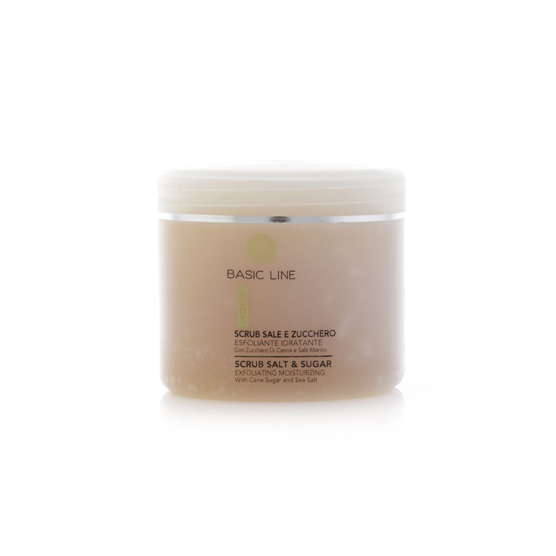 BASIC LINE BODY SCRUB CORPO SALE E ZUCCHERO 500ML CAPRI BEAUTY
