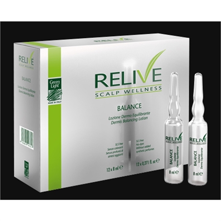RELIVE BALANCE LOZIONE DERMO EQUILIBRANTE 12 FIALE 8 ML GREEN LIGHT
