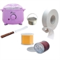 KIT DEPILAZIONE: SCALDACERA SCALDOTTO + 2 CERE VASO 400ML + ROTOLO STRAPPACERA + SPATOLA ACCIAIO KIT DEPILAZIONE: SCALDACERA SCALDOTTO + 2 CERE VASO 400ML + ROTOLO STRAPPACERA + SPATOLA ACCIAIO