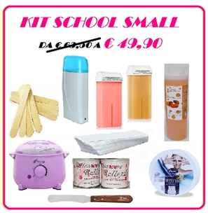 KIT SCUOLA ESTETISTA SMALL - KIT VASO DEPILAZIONE  + KIT RULLO DEPILAZIONE
