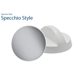 SPECCHIO STYLE BIANCO O NERO PER PARRUCCHIERI DIAMETRO 25 CM