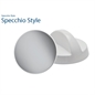 SPECCHIO STYLE BIANCO O NERO PER PARRUCCHIERI DIAMETRO 25 CM