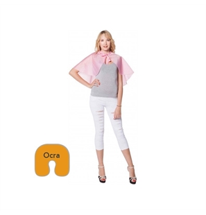 BALDARELLI MANTELLINA PIEGA NYLON CON PIZZO CON LACCI